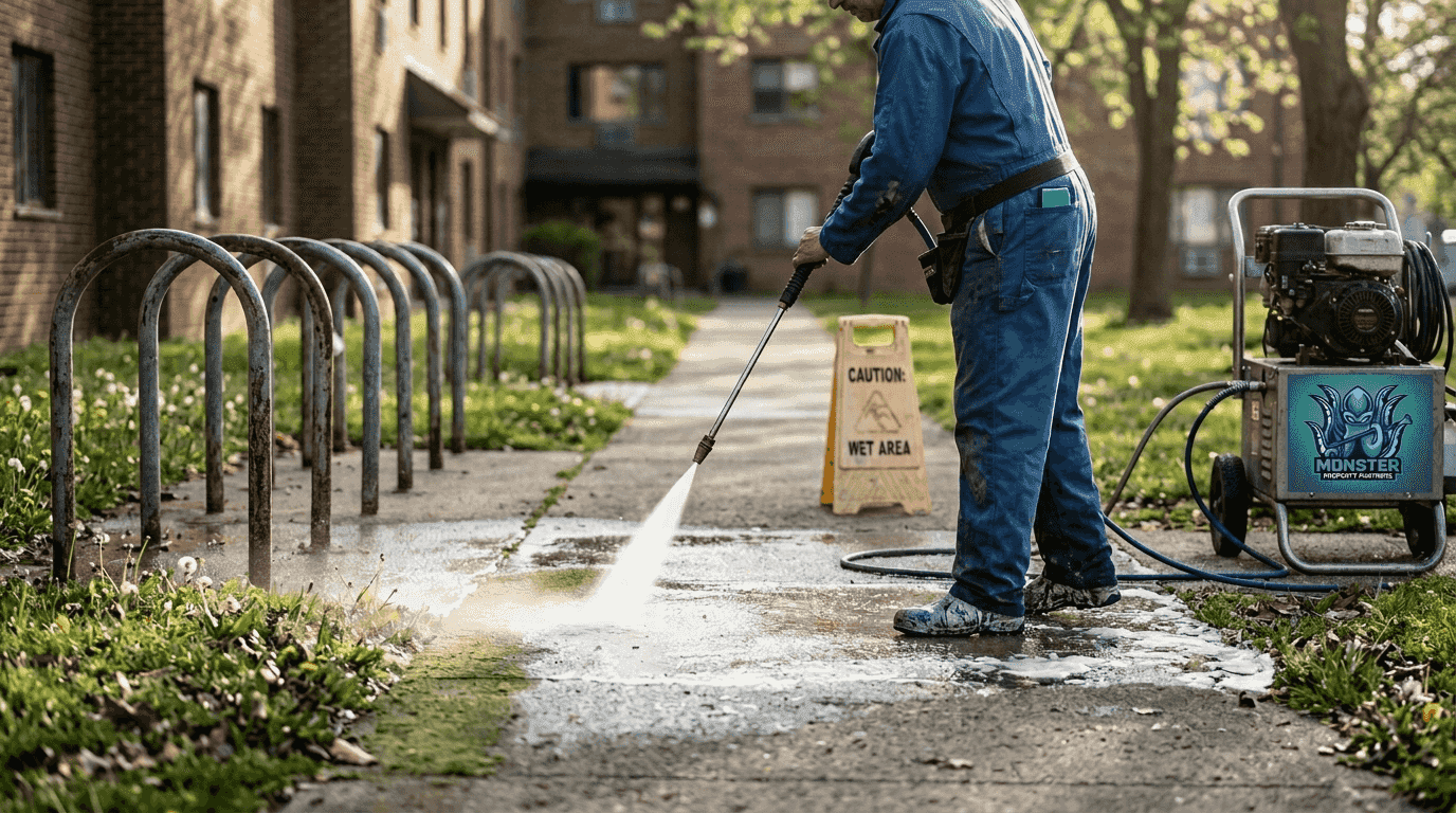 Why schedule routine pressure washing for multifamily properties
