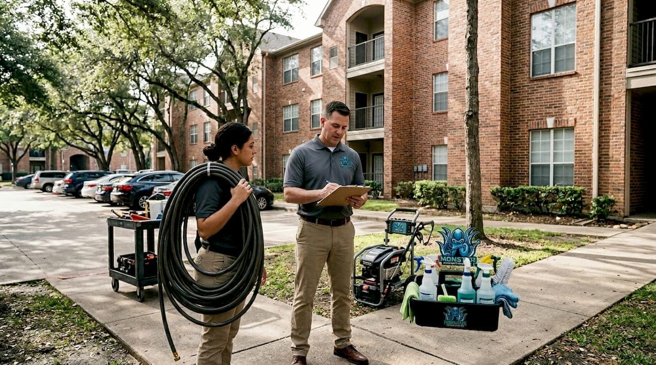 Step by step exterior cleaning guide for multifamily units