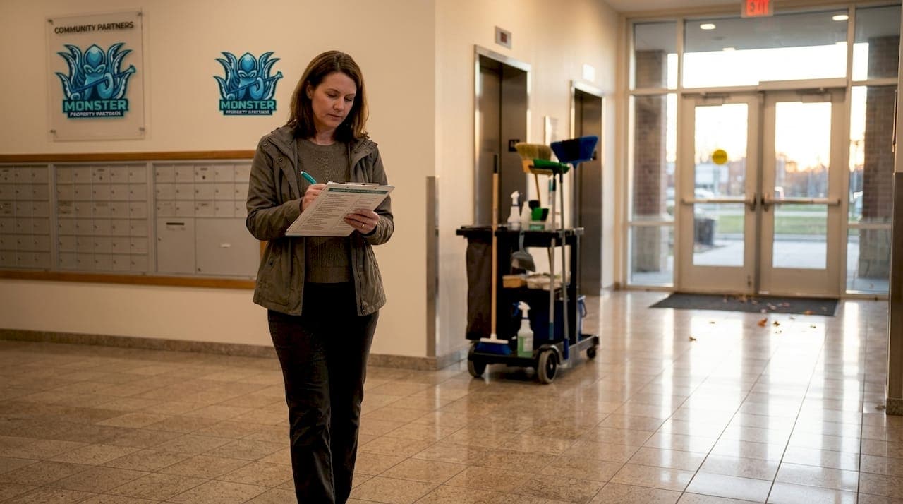 Clean common areas: boost property value & retention