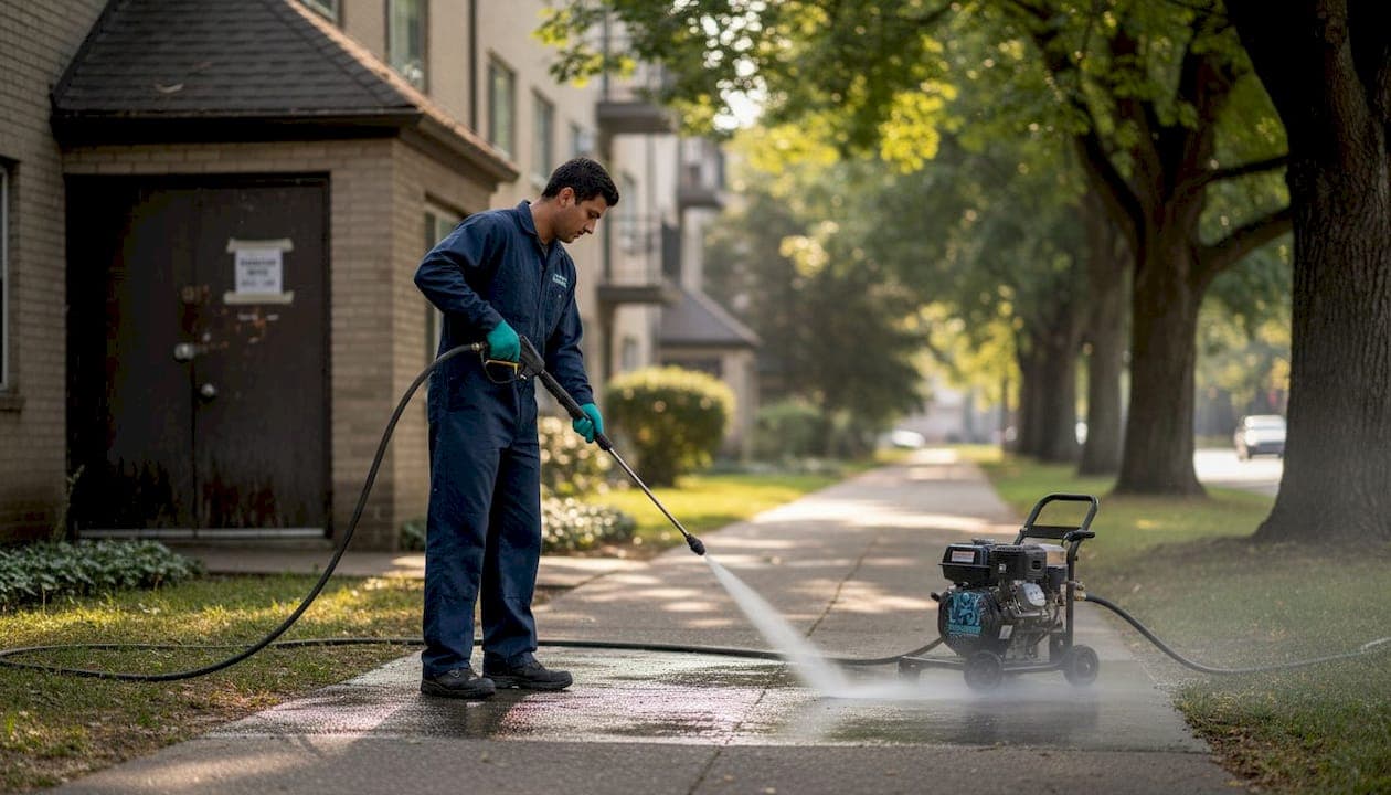 Apartment Building Pressure Washing: Essential Steps