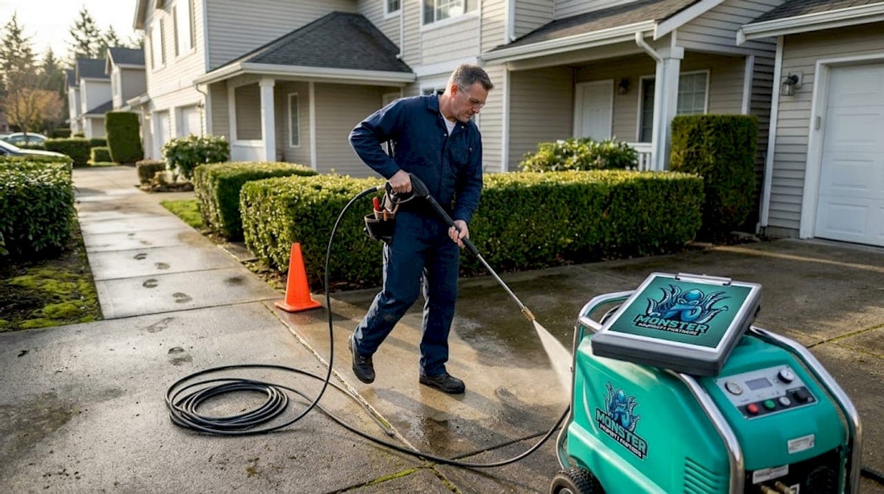 Concrete pressure washing: Boost property value and longevity