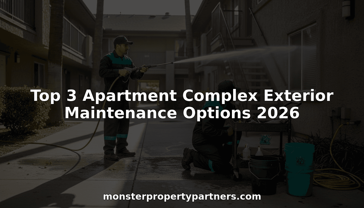 Top 3 Apartment Complex Exterior Maintenance Options 2026