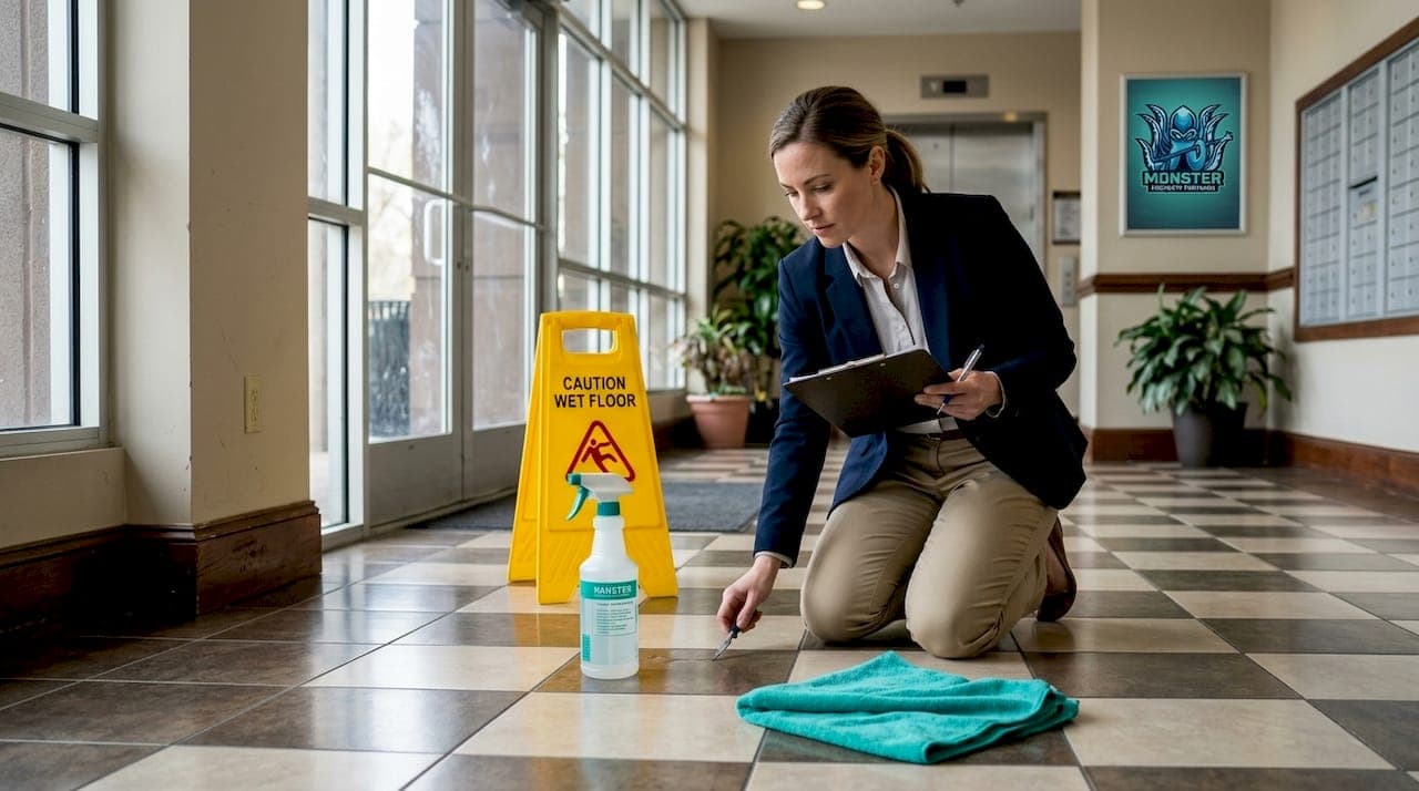 Hard surface cleaning guide for property managers