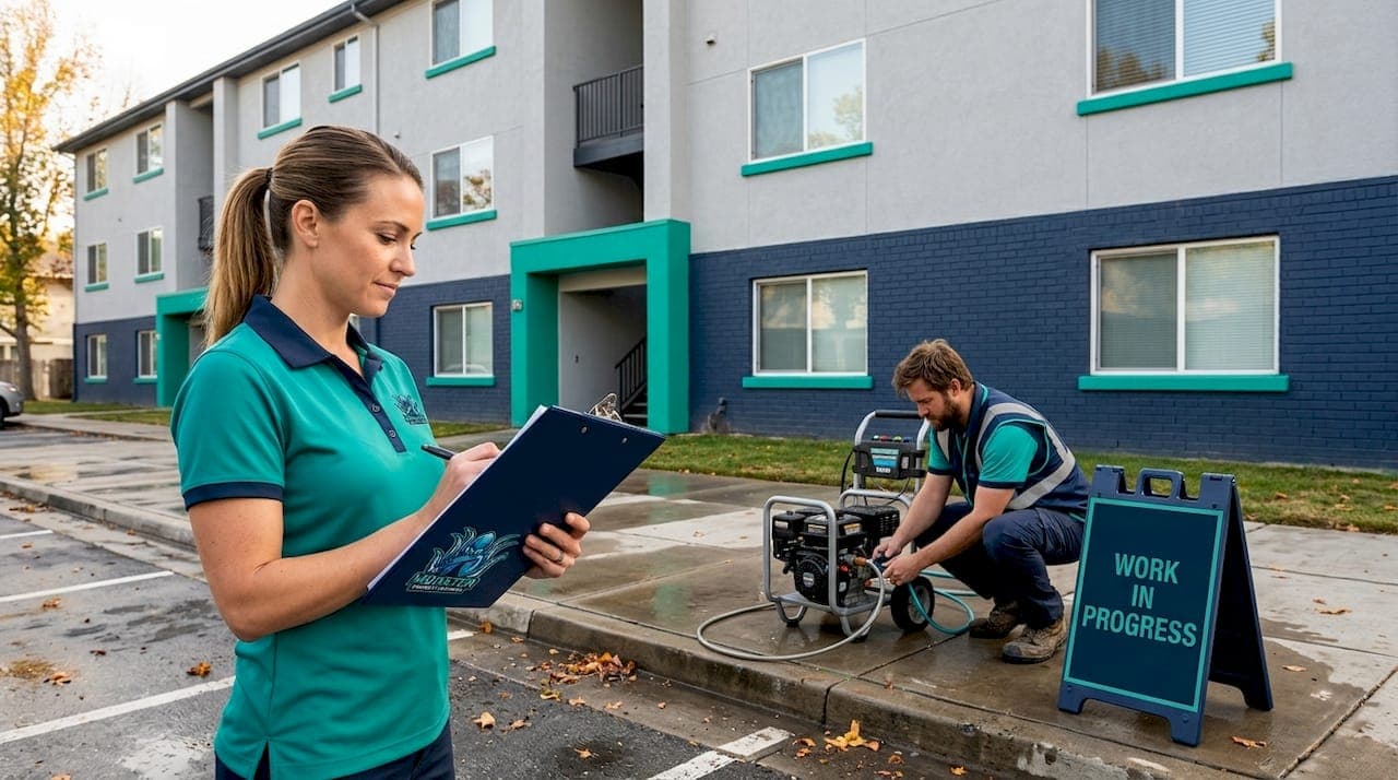 Pressure washing compliance rules for multifamily housing